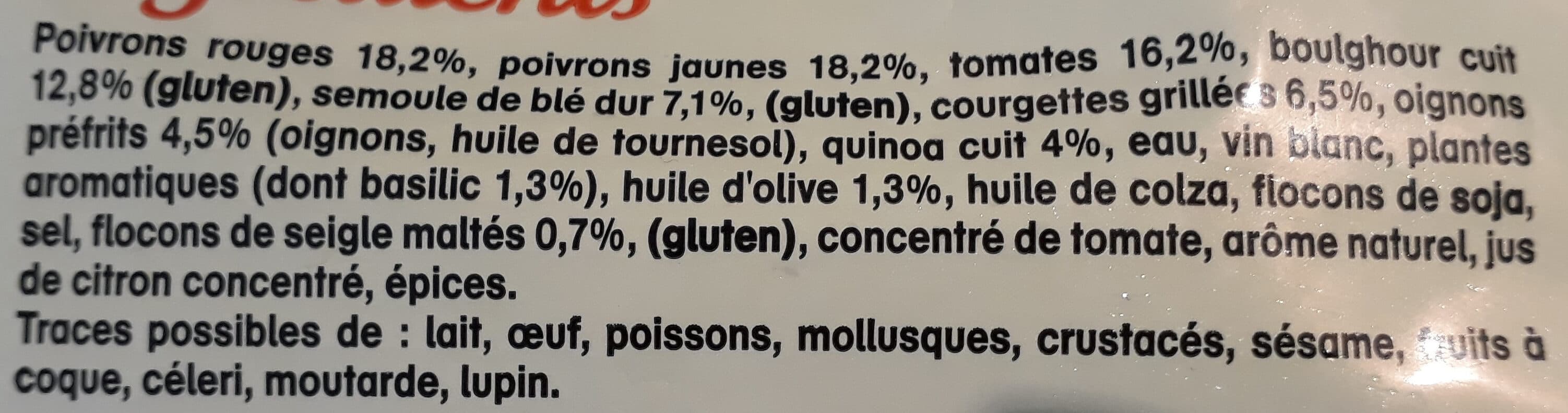 Tipiak Legumes du soleil au céréales et quinoa packshot