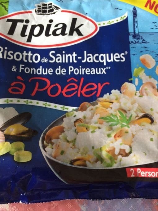 Tipiak Risotto de Saint Jacques et Fondue de Poireaux à Poêler packshot