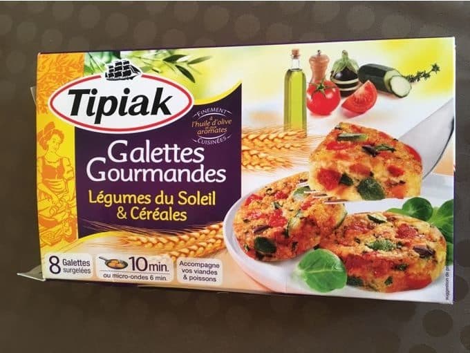 Tipiak Galettes gourmandes légumes du soleil et céréales packshot