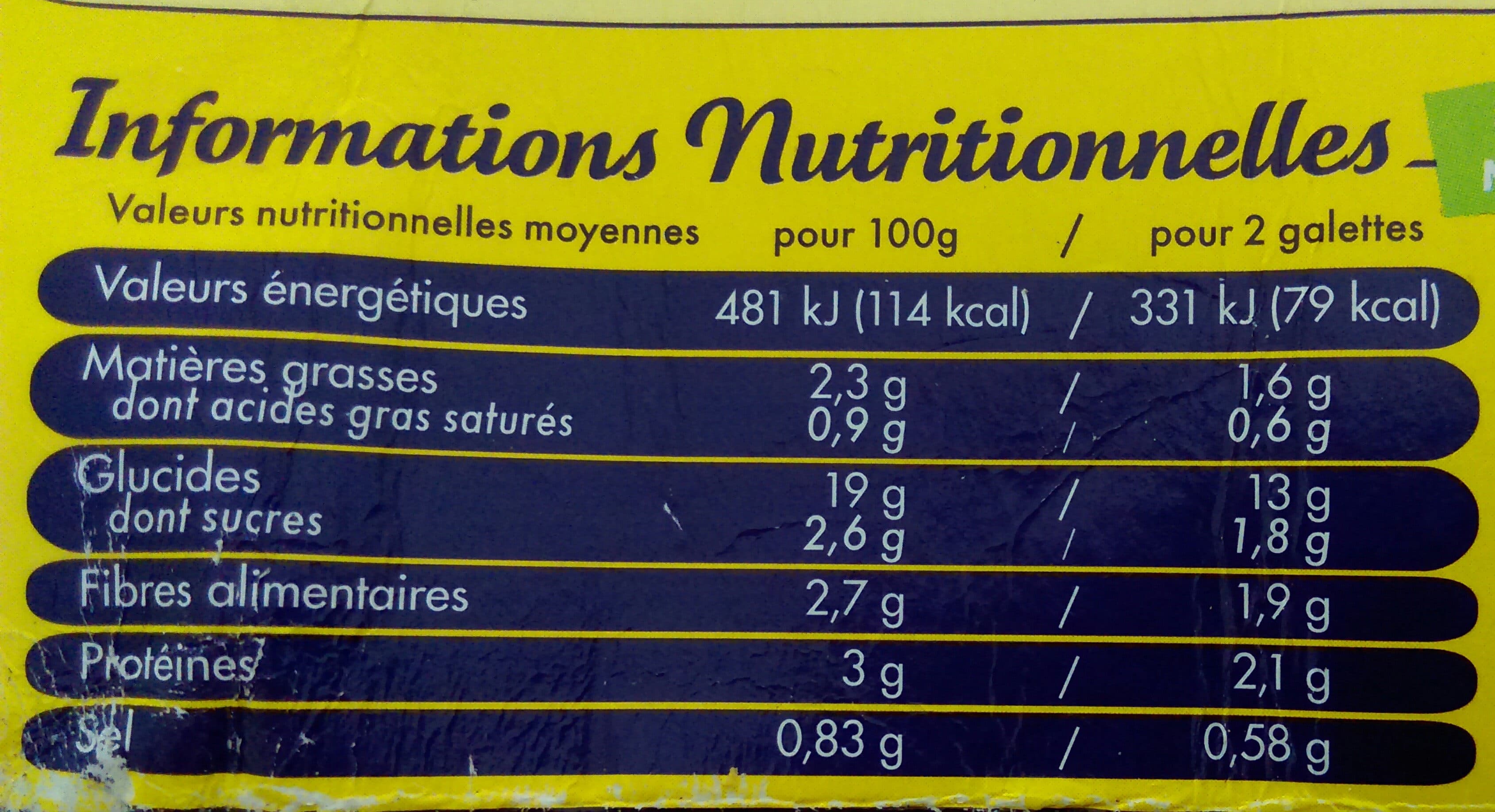 Tipiak Galettes gourmandes légumes du soleil et céréales packshot