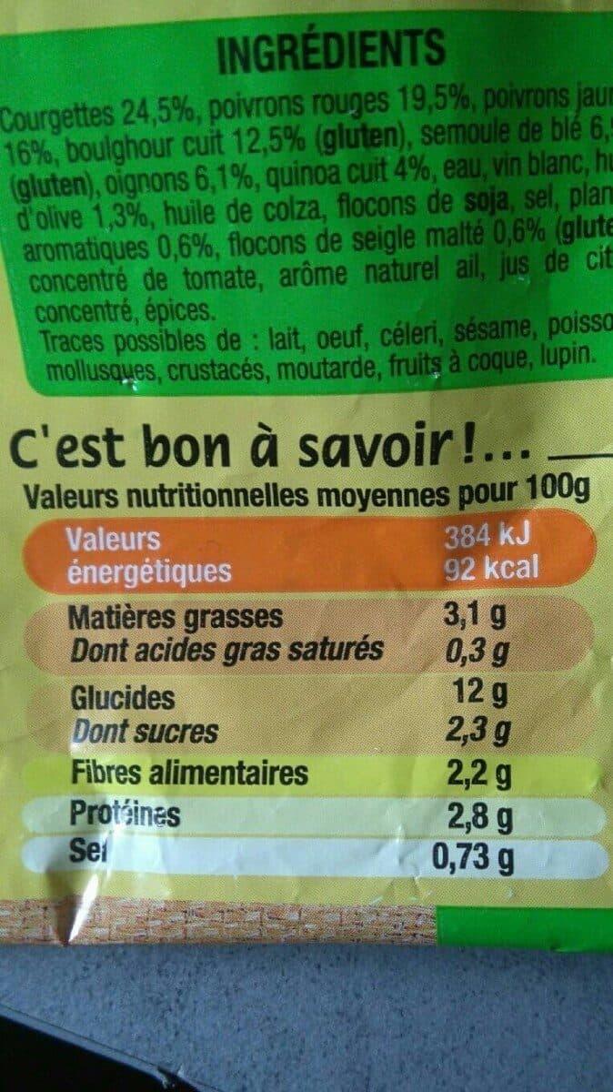 Tipiak Poêlée cuisinée légumes gourmands, céréales et quinoa packshot