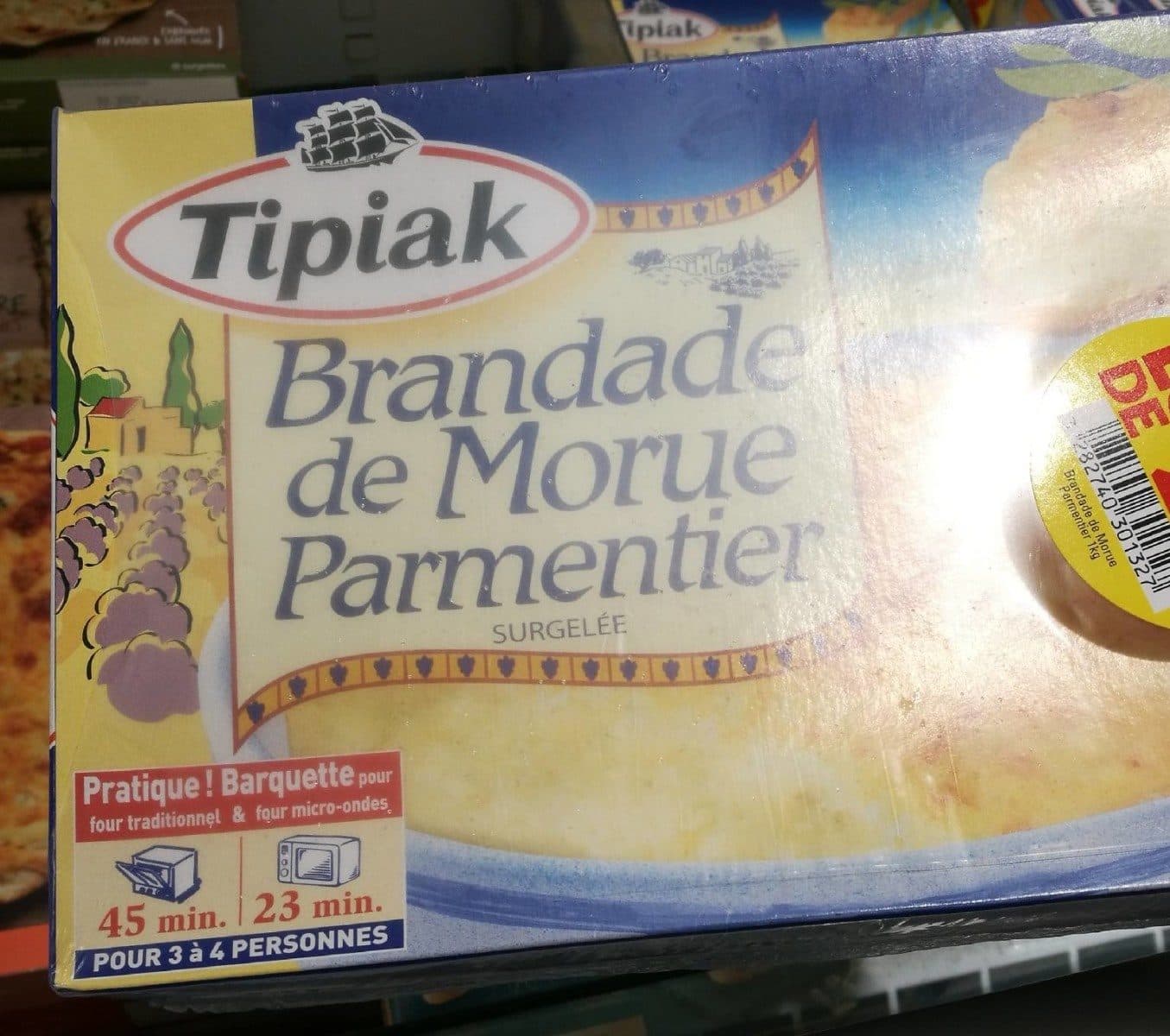 Tipiak Brandade de morue parmentier packshot