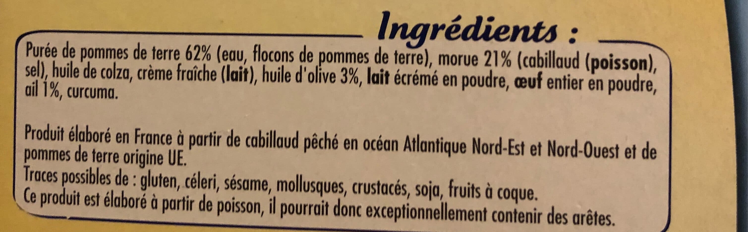 Tipiak Brandade de morue packshot