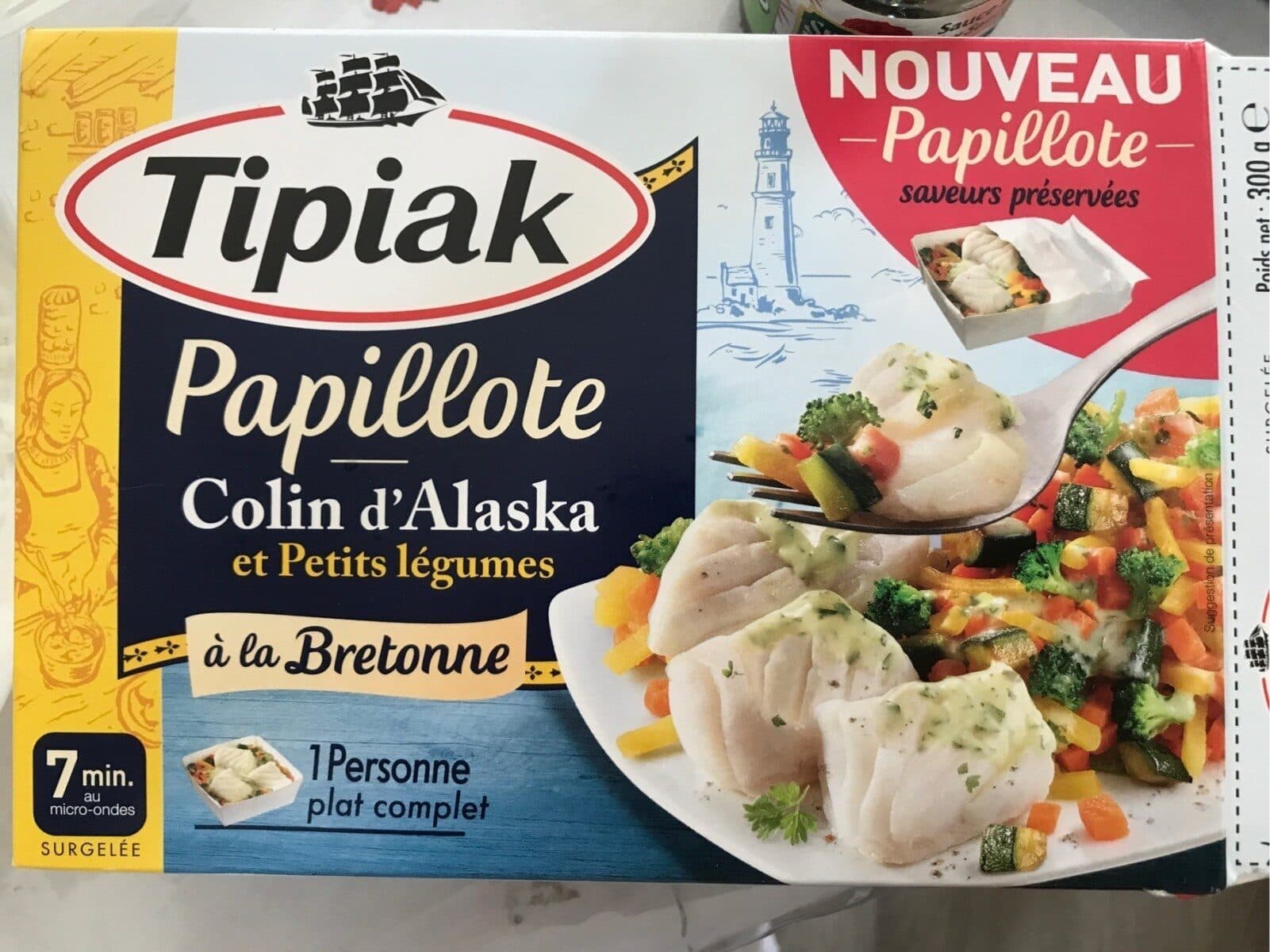 Tipiak Papillote colin d'alaska packshot