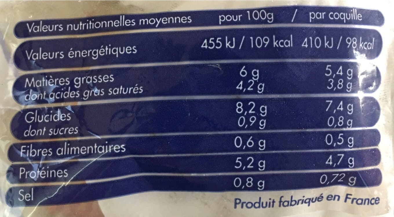 Tipiak 4 coquilles Saint-Jacques à la Bretonne packshot