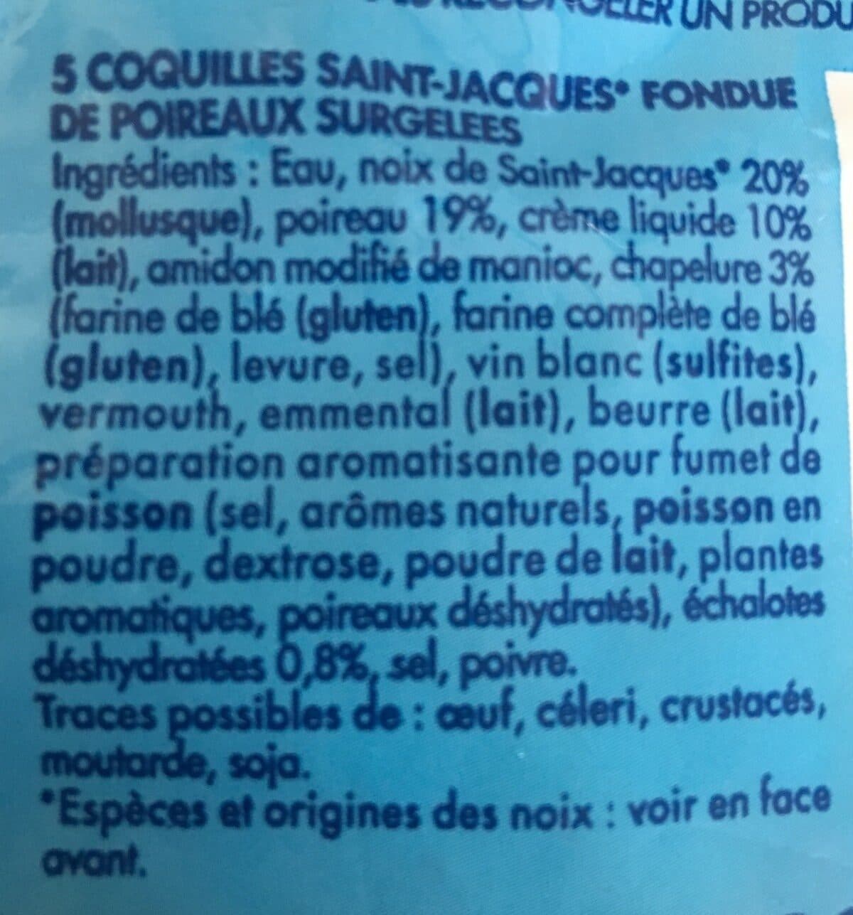 TIPIAK Coquilles st jacques fondue de poireaux packshot