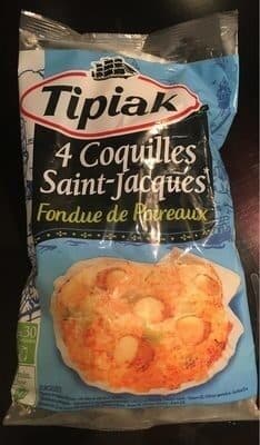 Tipiak 4 coquilles st jacques fondue de poireaux packshot