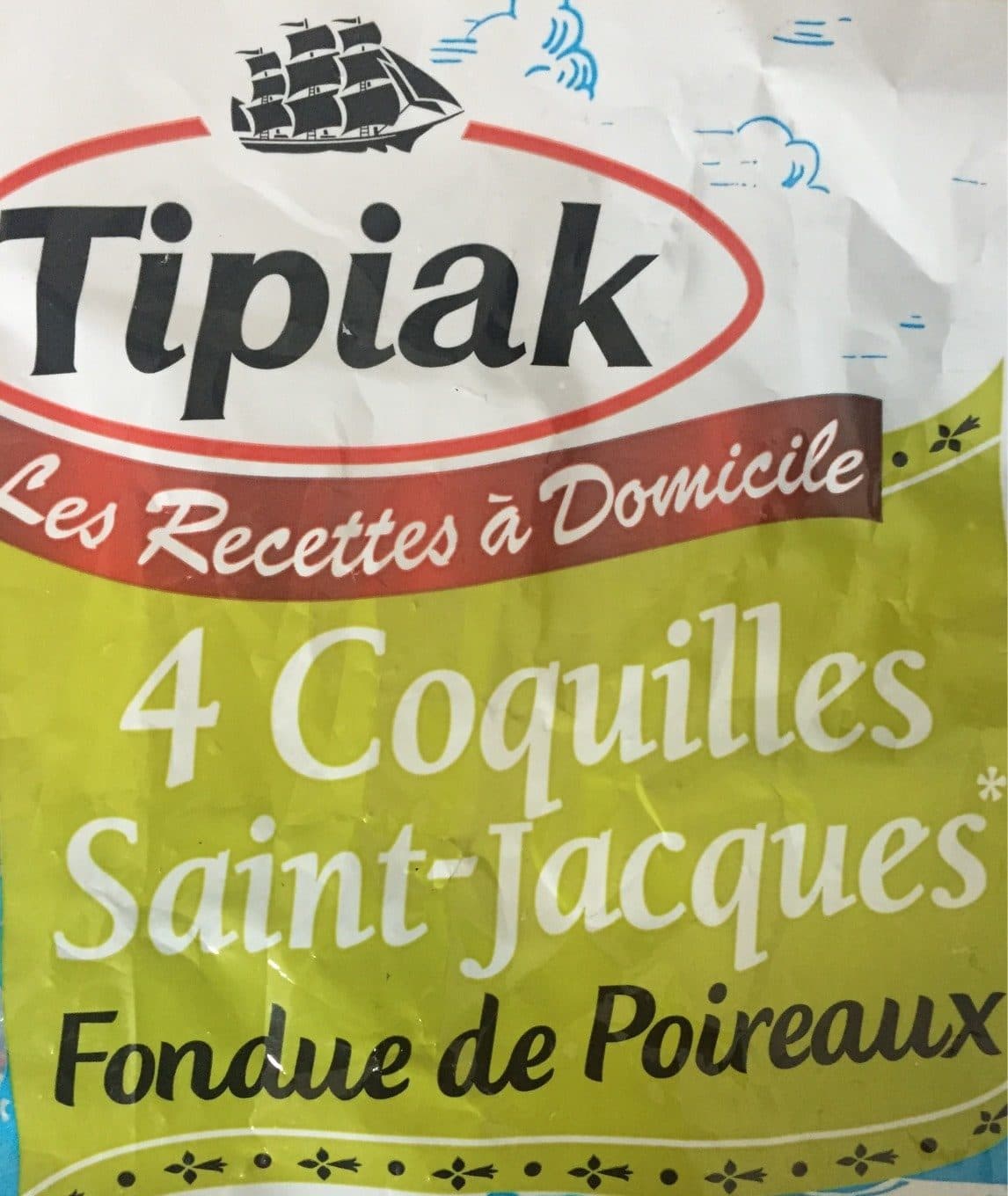Tipiak Coquilles St Jacques et fondue de poireau packshot