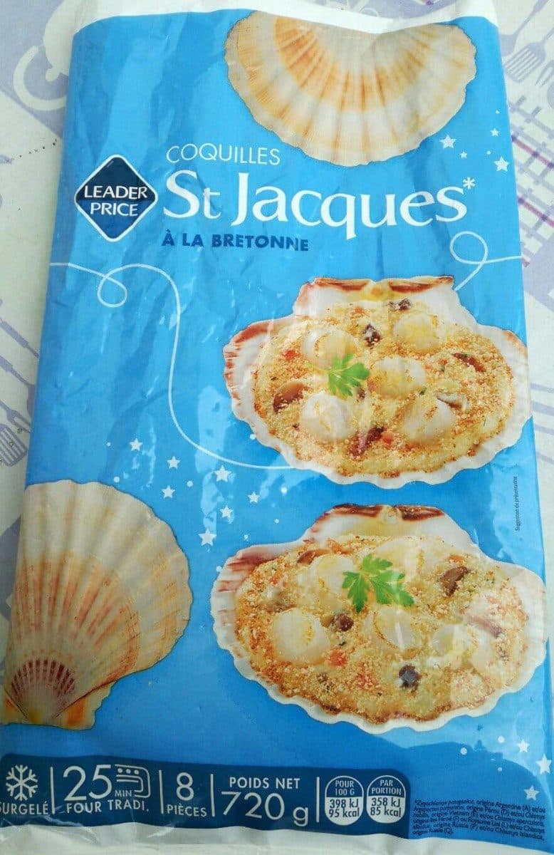 Leader Price 8 Coquilles St Jacques packshot