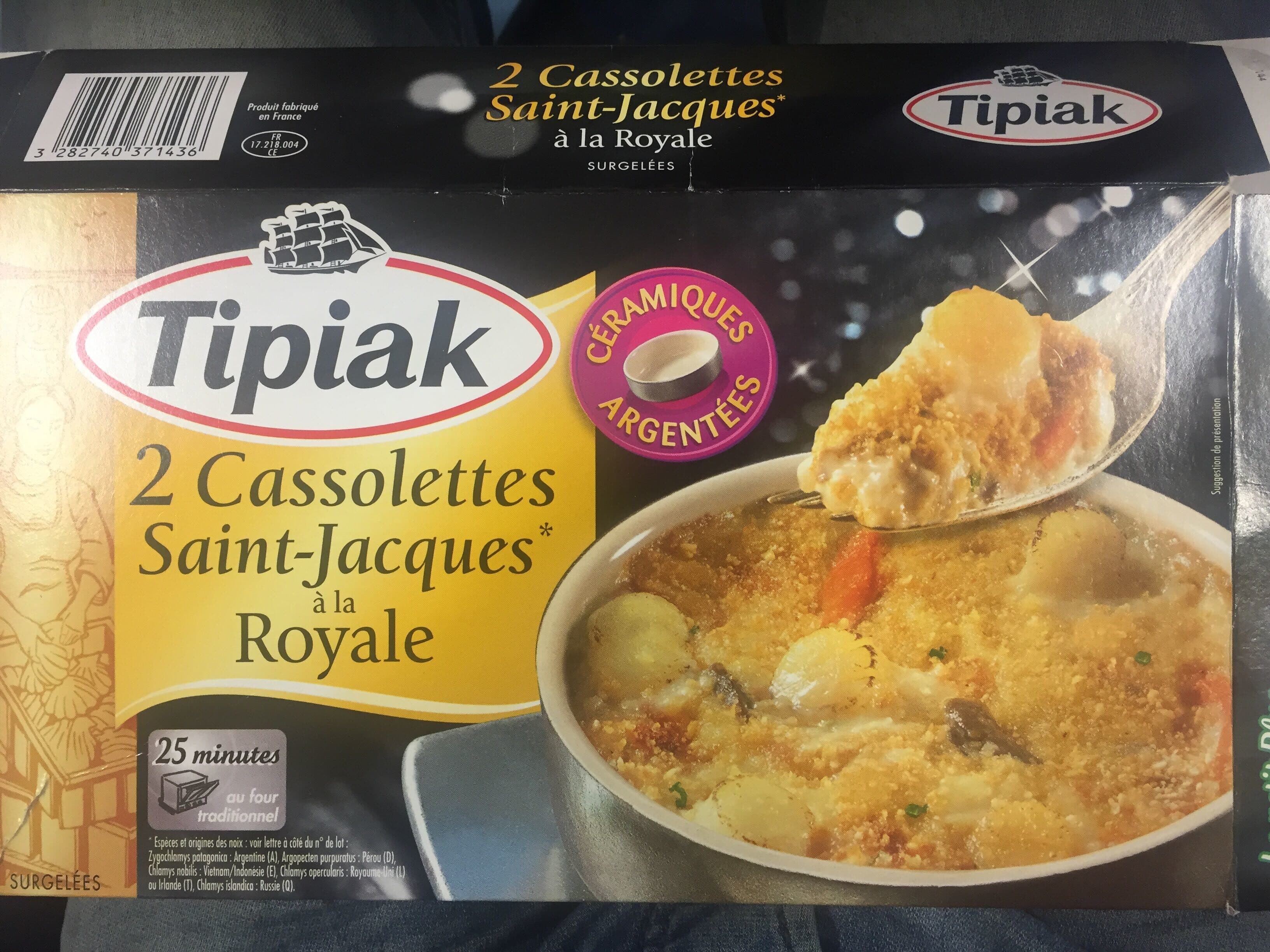 Tipiak Cassolettes Saint-Jacques à la Royale packshot
