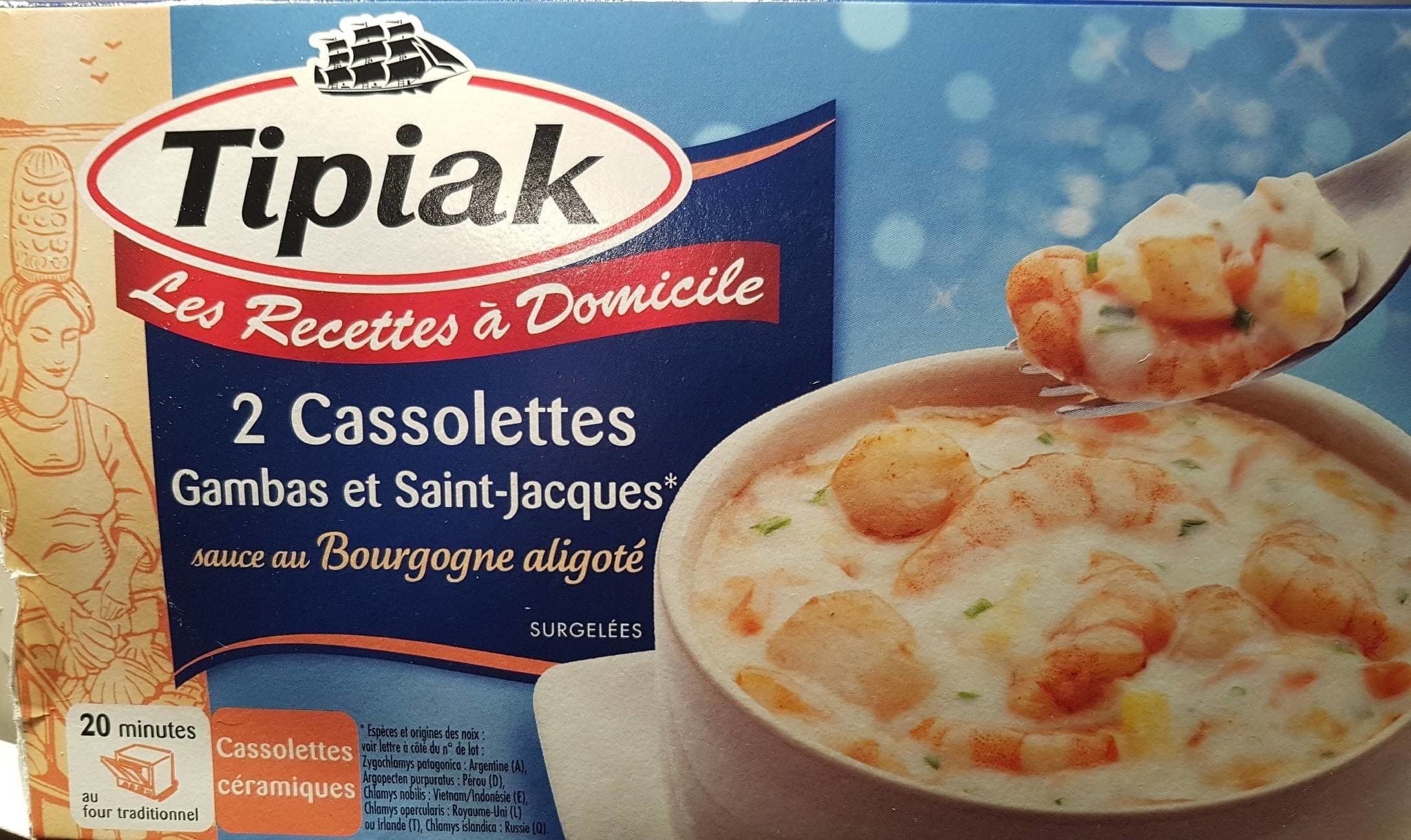 Tipiak 2 cassolettesbGambas et Saint Jacques packshot