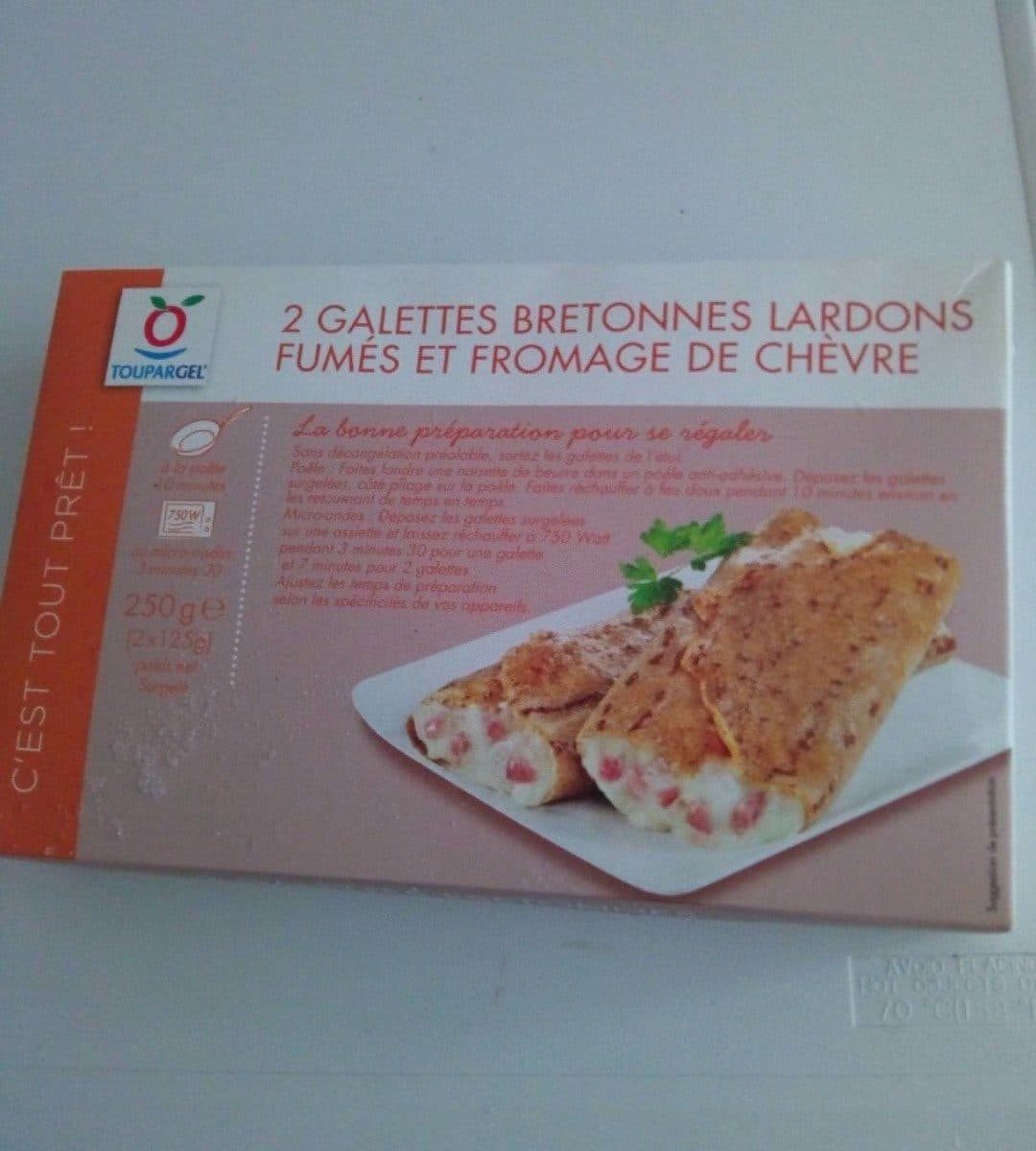 Toupargel Galettes bretonnes lardons fumes et fromage de chèvre packshot
