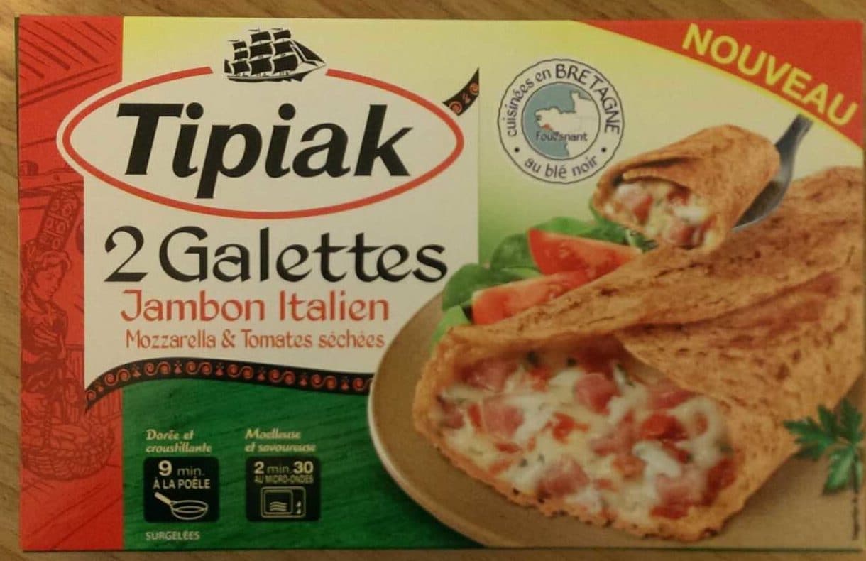 Tipiak 2 Galettes Jambon Italien Mozzarella & Tomates Séchées packshot
