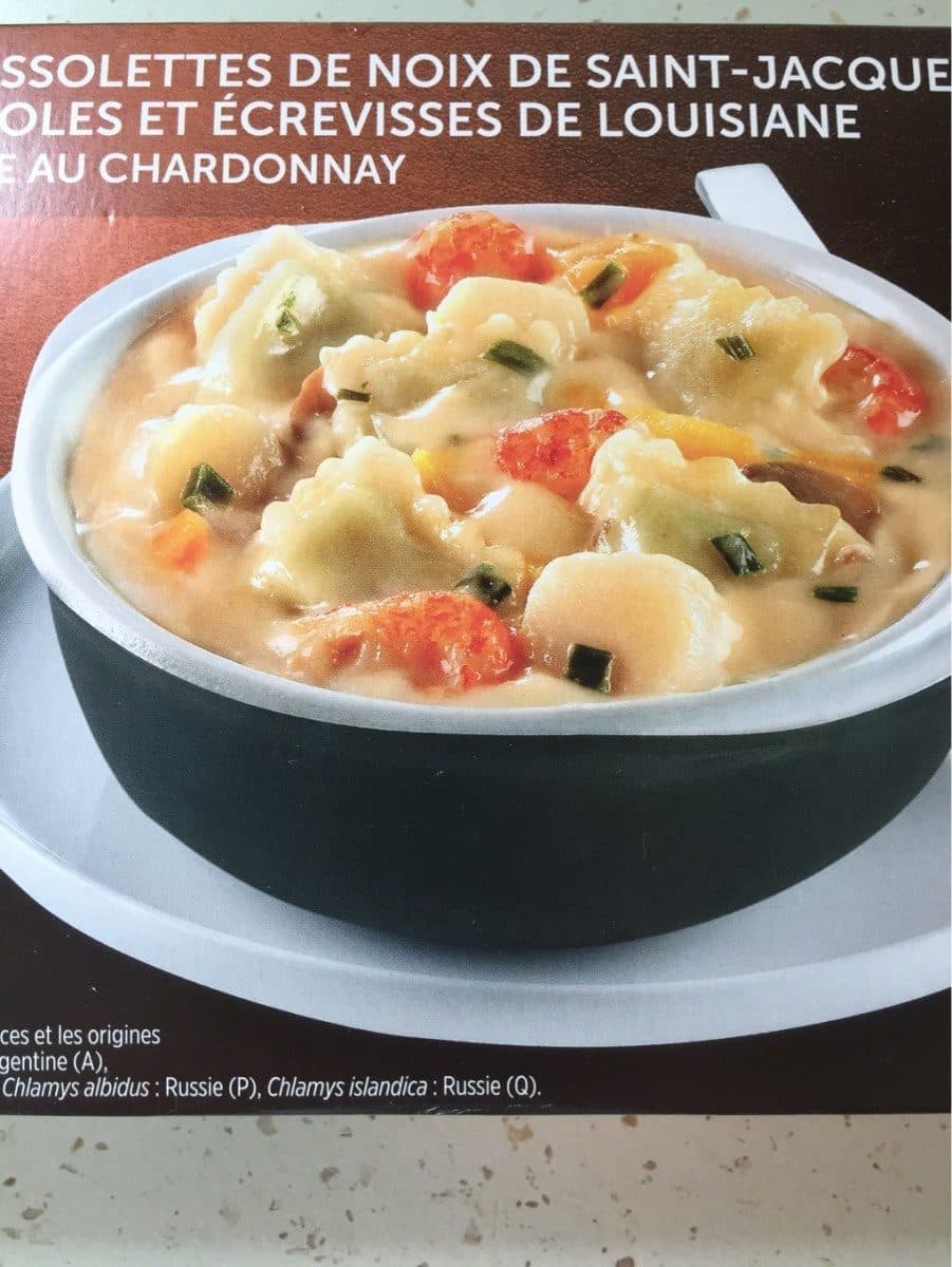 Open Food Facts Cassolette noix de st jacque raviole et écrevisses packshot