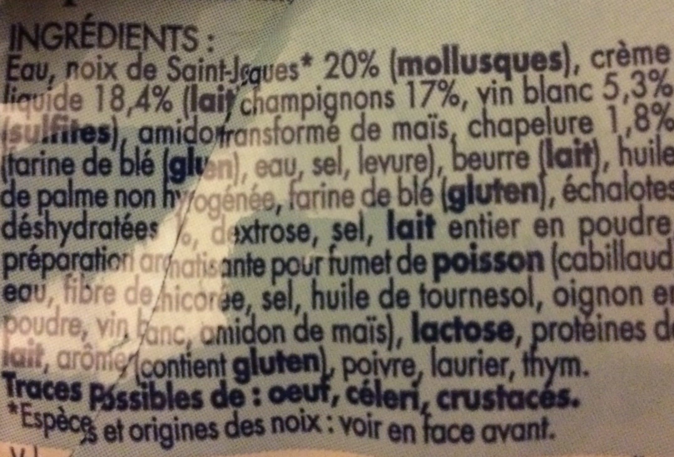 Tipiak 108G Coquille St Jacques a La Normande Tipiak packshot