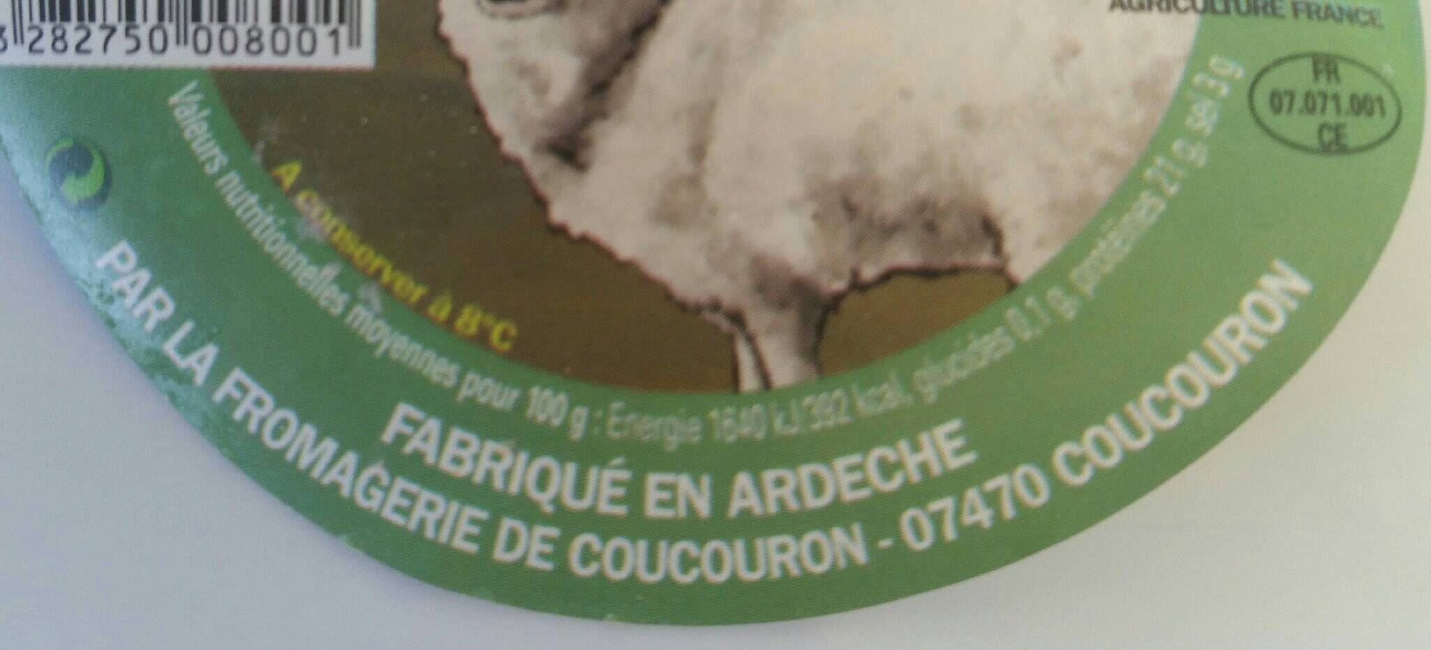 Open Food Facts Coucouron brebis bio (fromage bleu au lait de brebis) packshot