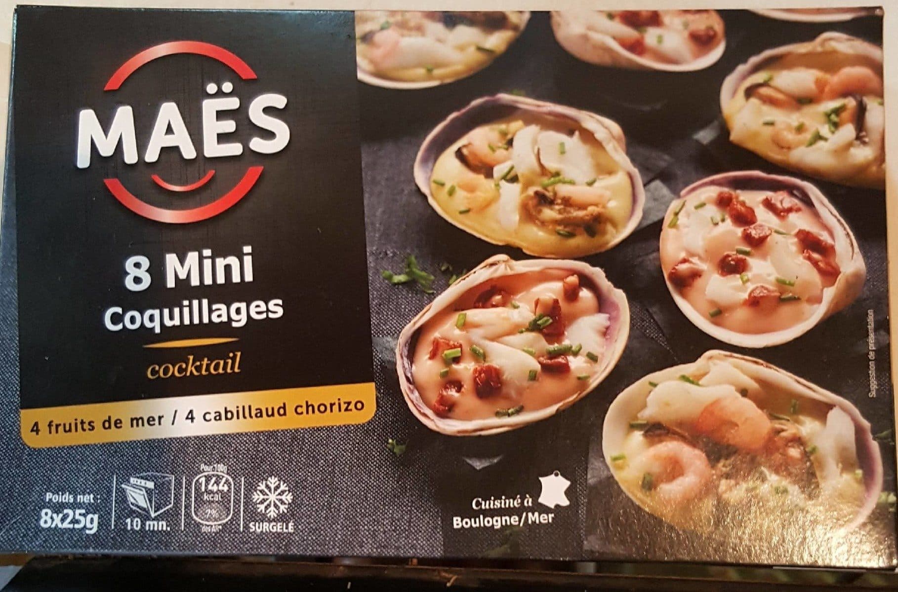 Maes 8 mini coquillages packshot
