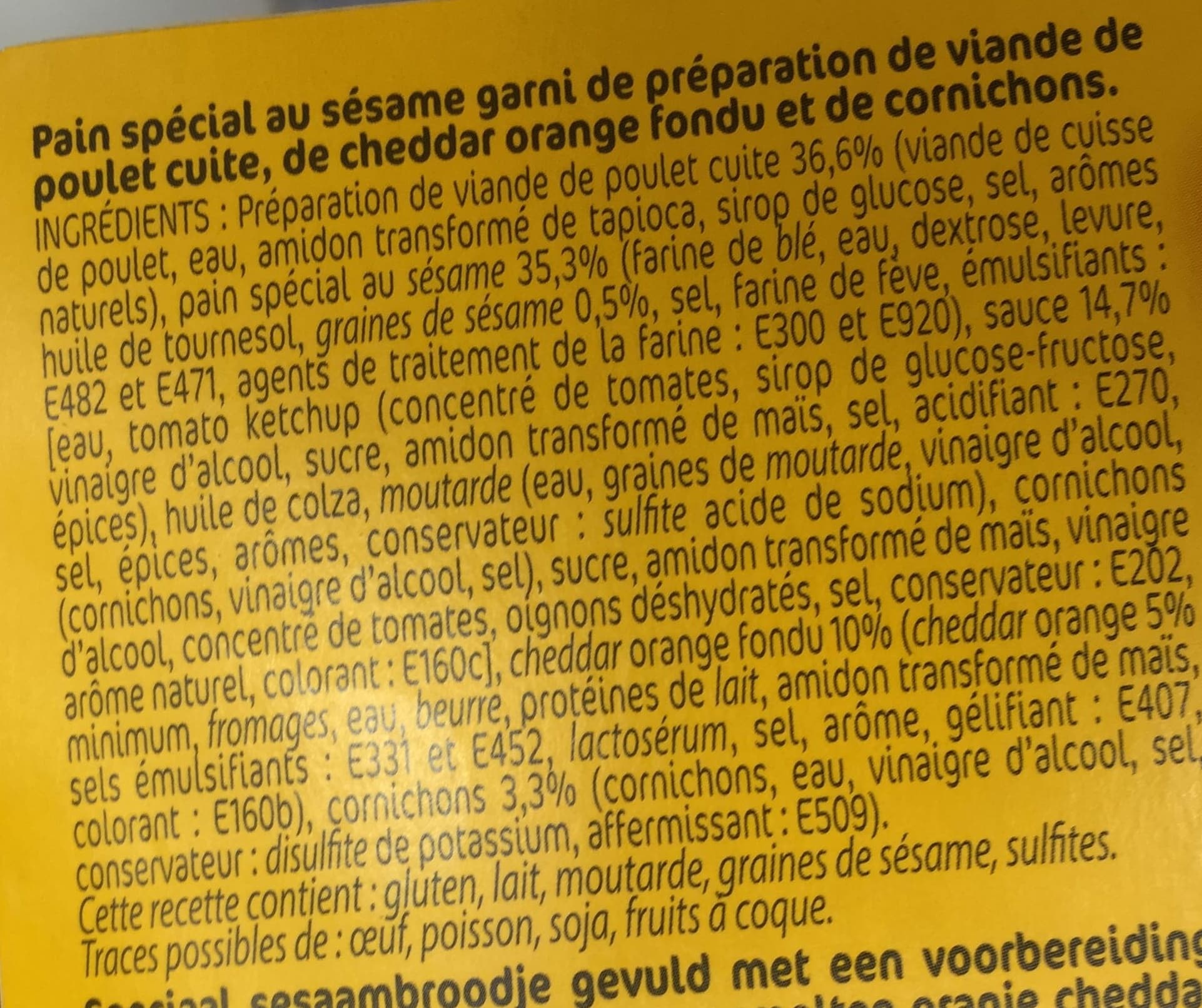 Le Gaulois Chicken Burger packshot