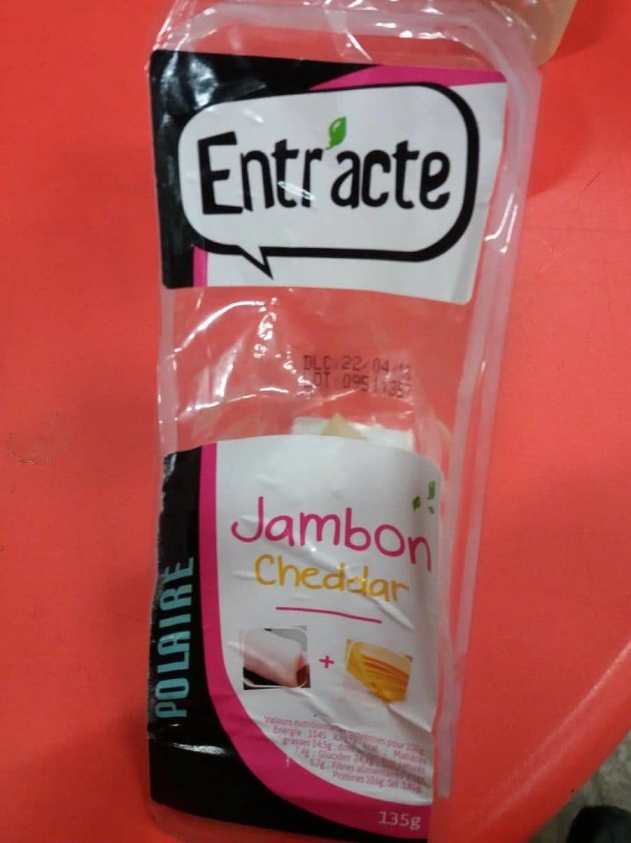 Entracte Jambon & cheddar packshot
