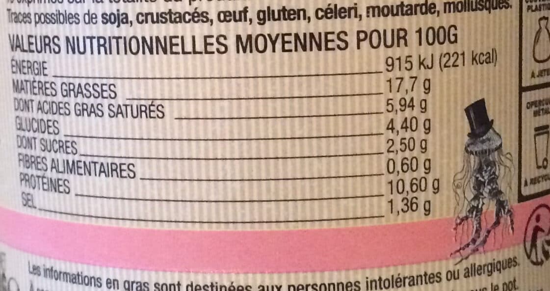 Cap Océan Tartinable saumon, fromage frais & fines herbes - 140g - Frais packshot