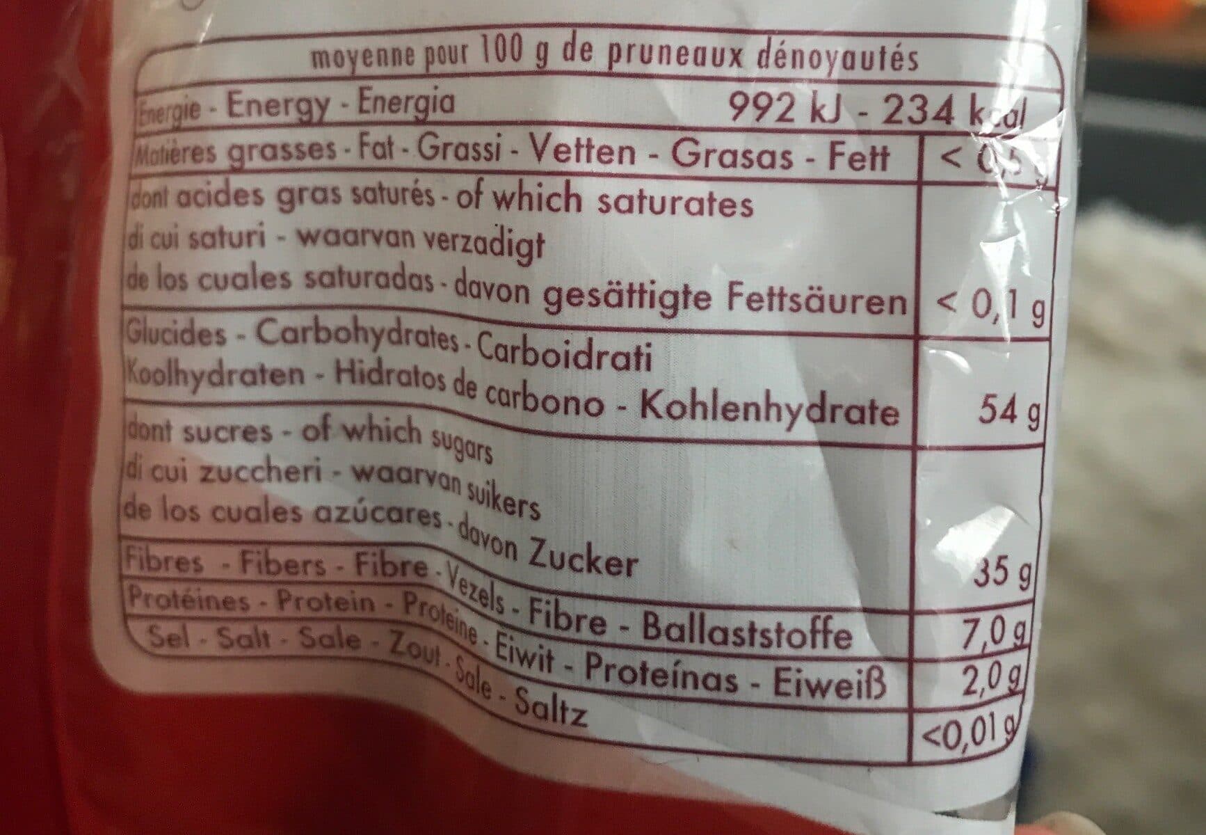 Open Food Facts Pruneaux d'agen packshot