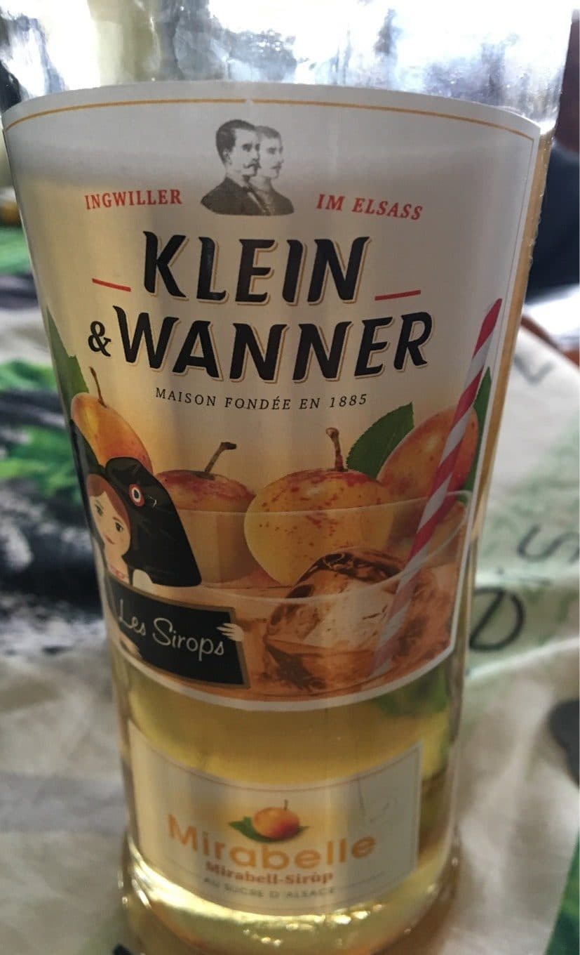 Klein & Wanner Sirop de mirabelle packshot