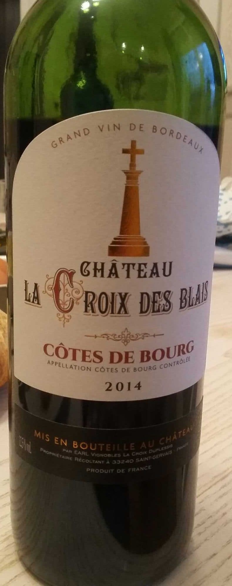 Château La Croix des Sables Côtes de Bourg packshot