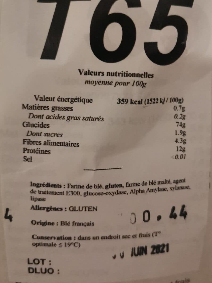 Open Food Facts Farine de Blé panifiable T55 packshot