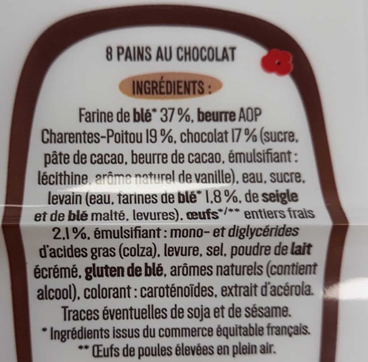 La Boulangère 8 Pains au chocolat pur beurre 400g packshot