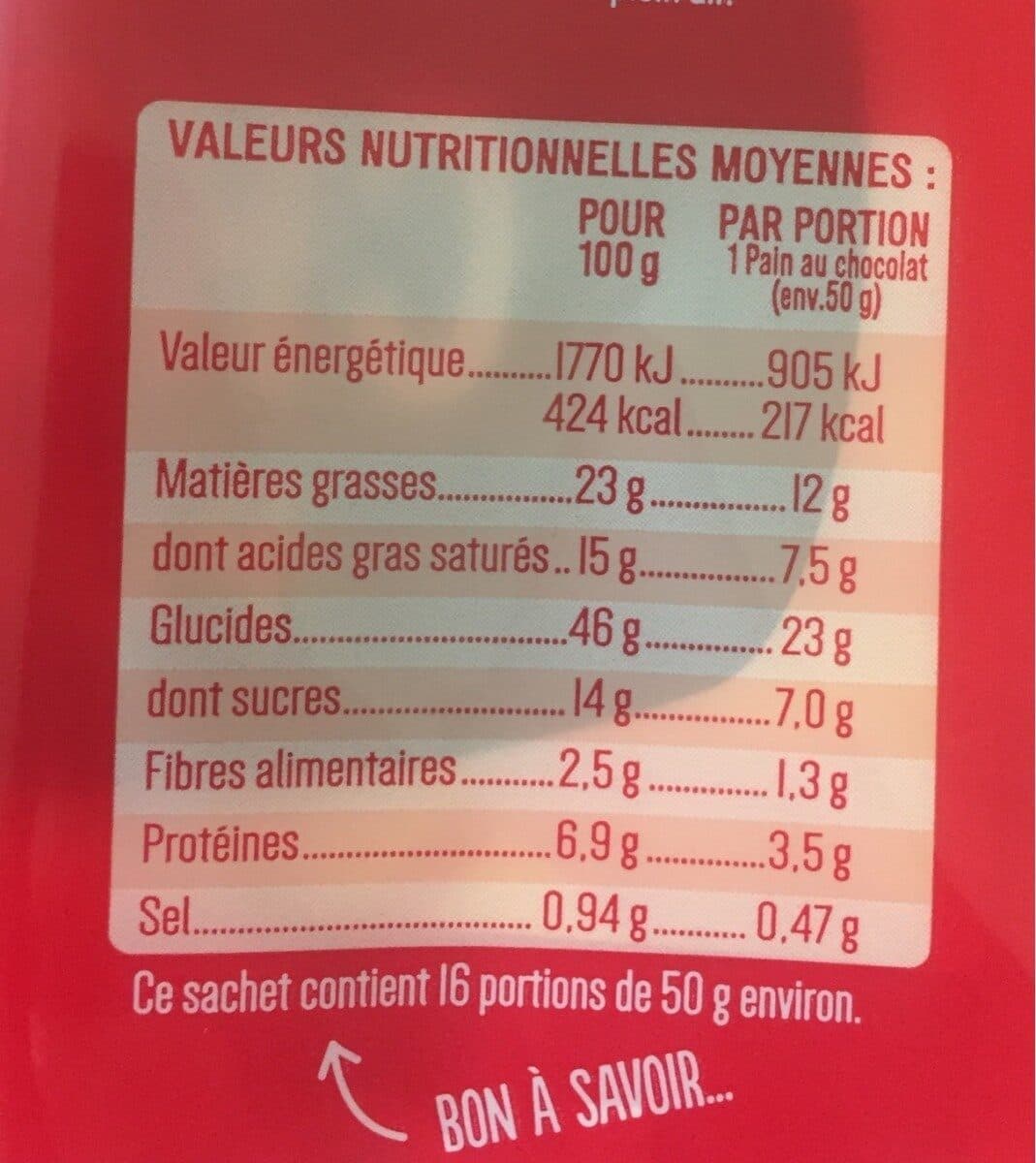 La Boulangère Lot de 16 pains au chocolat packshot