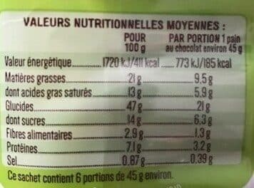 La Boulangère Bio 6 Pains au chocolat Bio pur beurre 270g packshot
