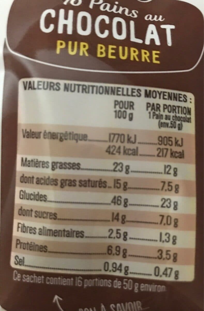 La Boulangère 16 Pains au chocolat pur beurre 800g packshot