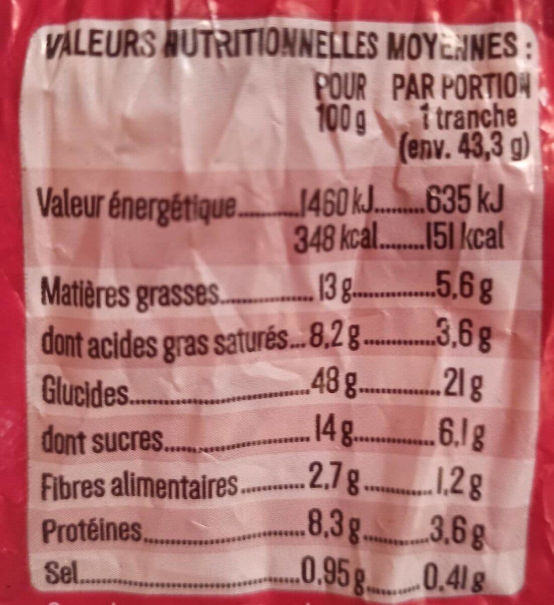 La boulangère Brioche tressée tranchée pur beurre 650g packshot