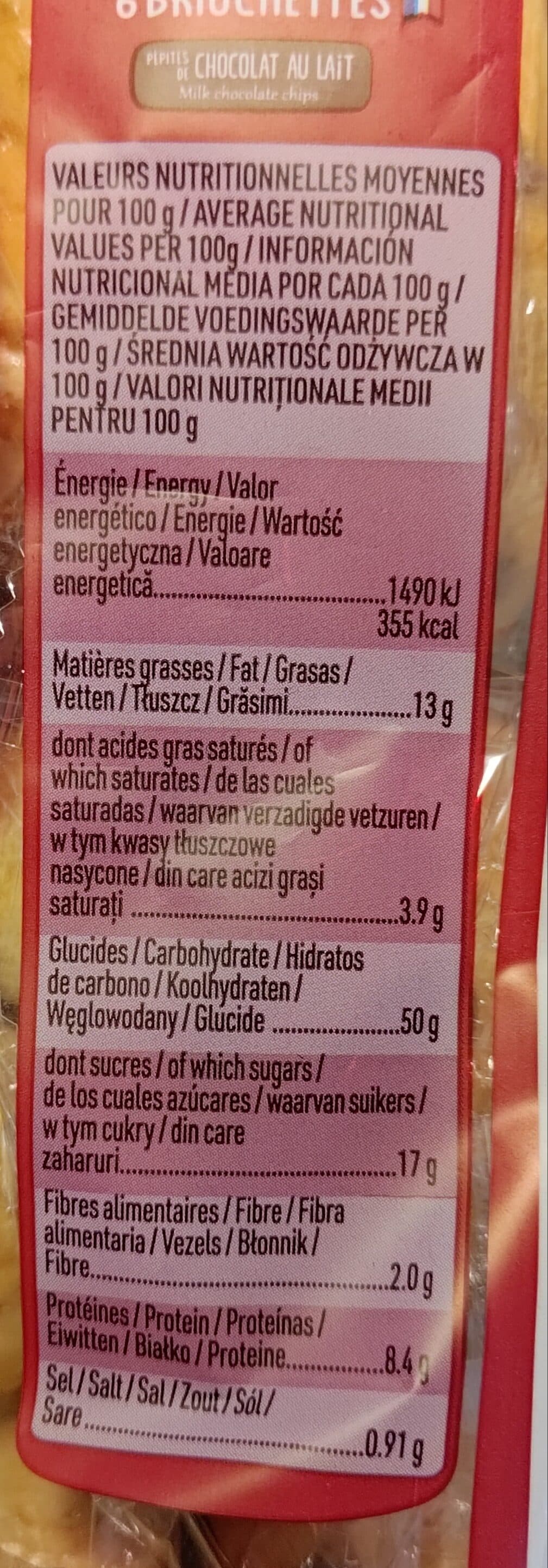 La Boulangère Briochettes aux Petits Carrés de Chocolat packshot