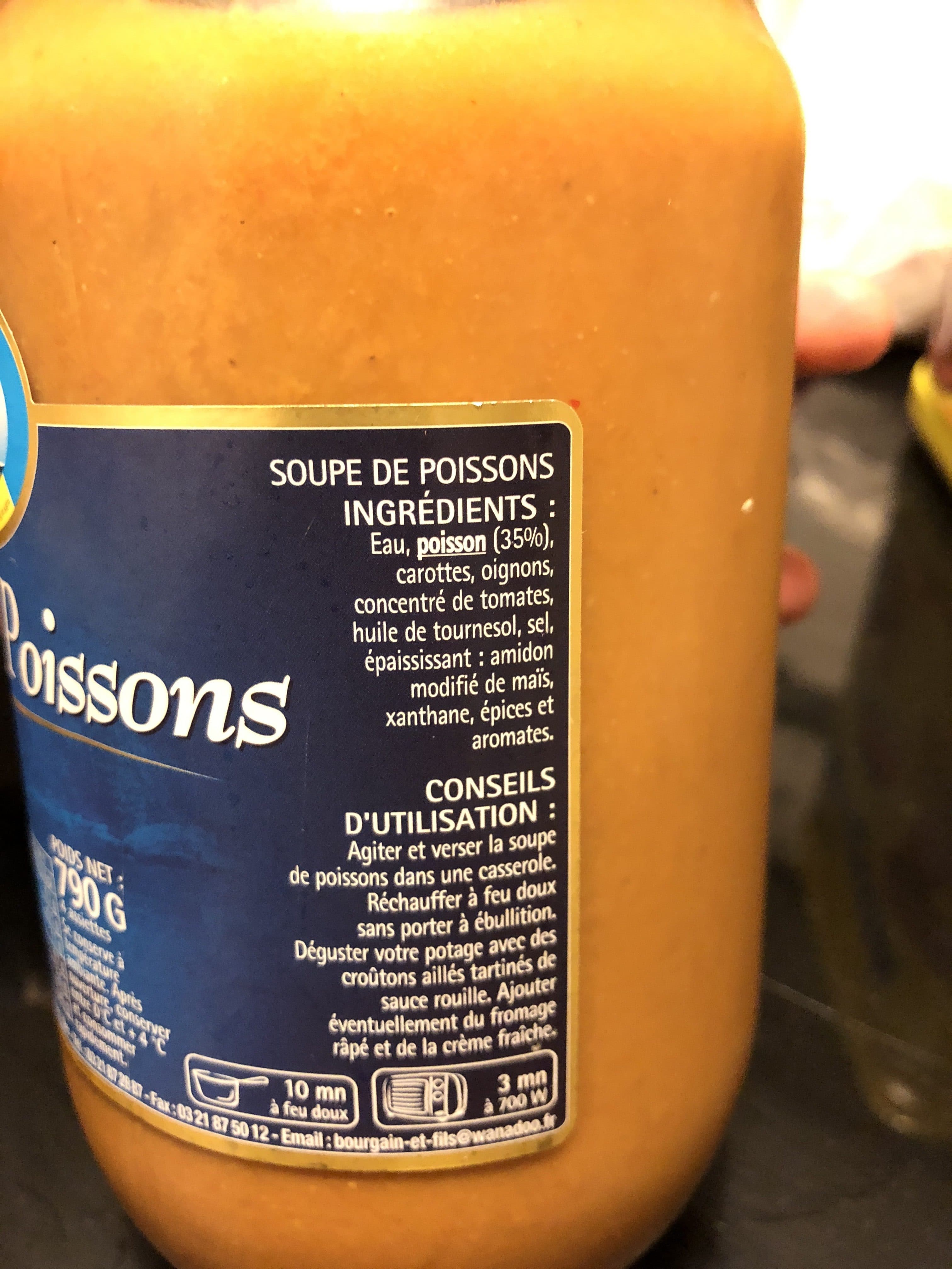 Bourgain Et Fils Soupe de poisson packshot