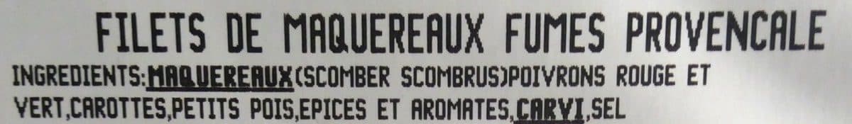 Bourgain et Fils Filet de Maquereaux Fumés Provençale packshot