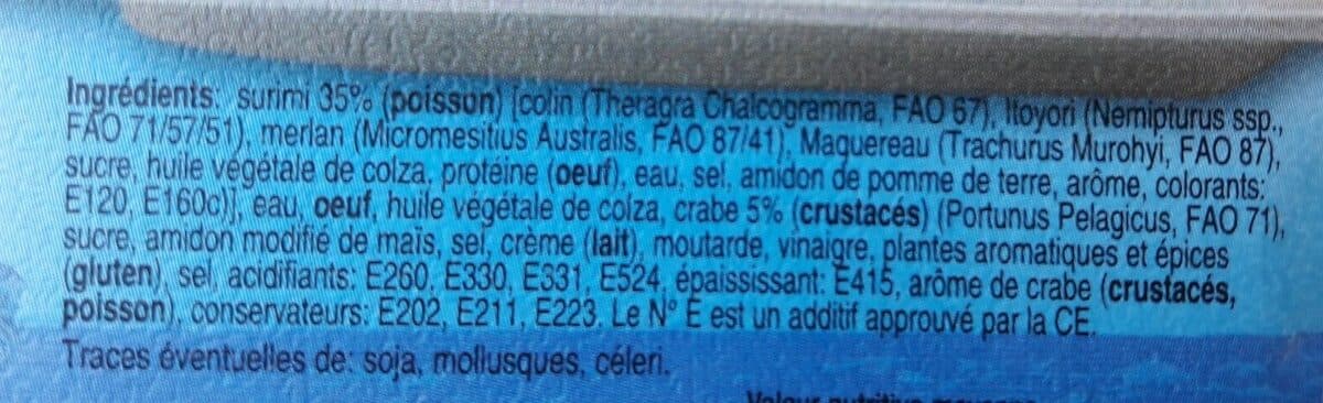 Bourgain et Fils Composition gourmande de Surimi et crabe packshot