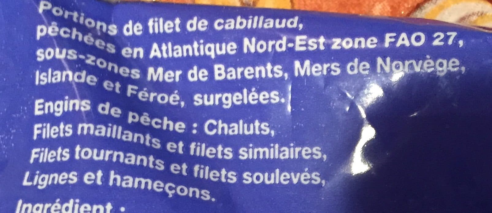 Kristal 800G Sachet Filet De Cabillaud packshot