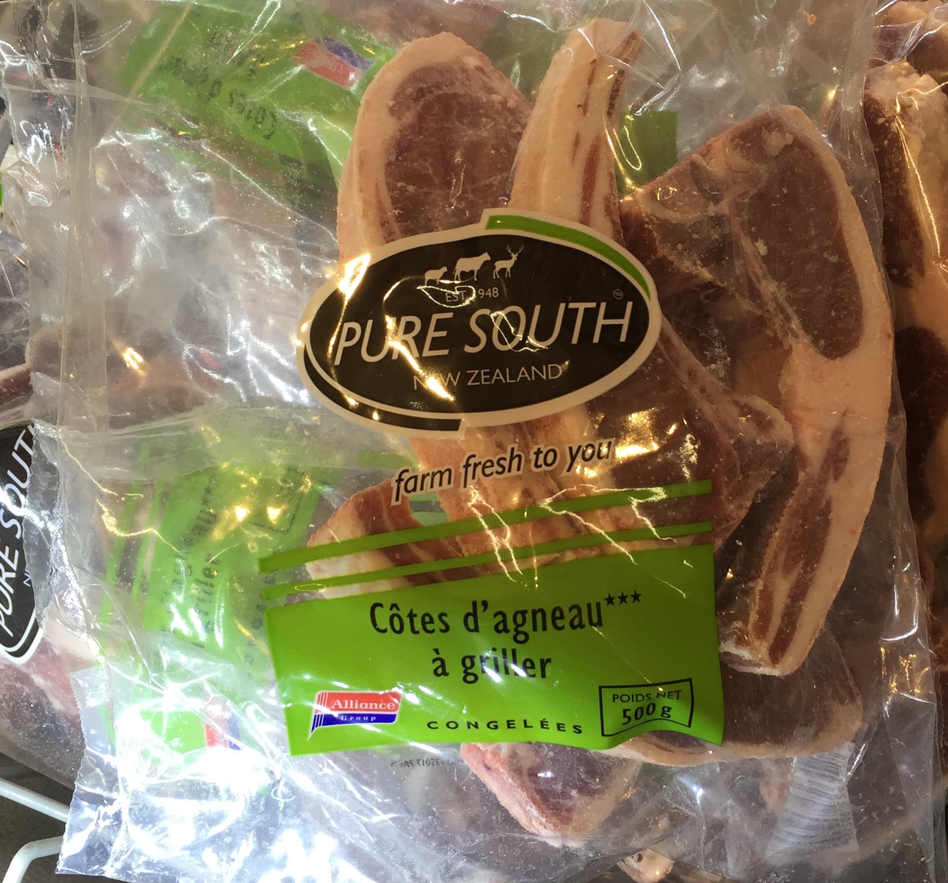 Pure South Côtes d'agneau à griller congelées packshot
