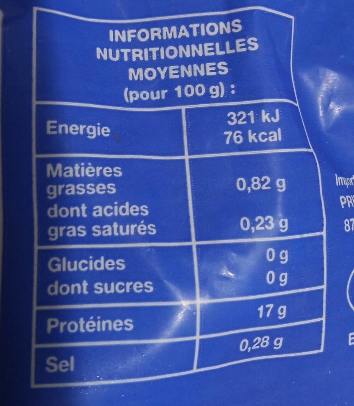 Kristal Filets de Rouget-Barbet Cinnabare congelés packshot