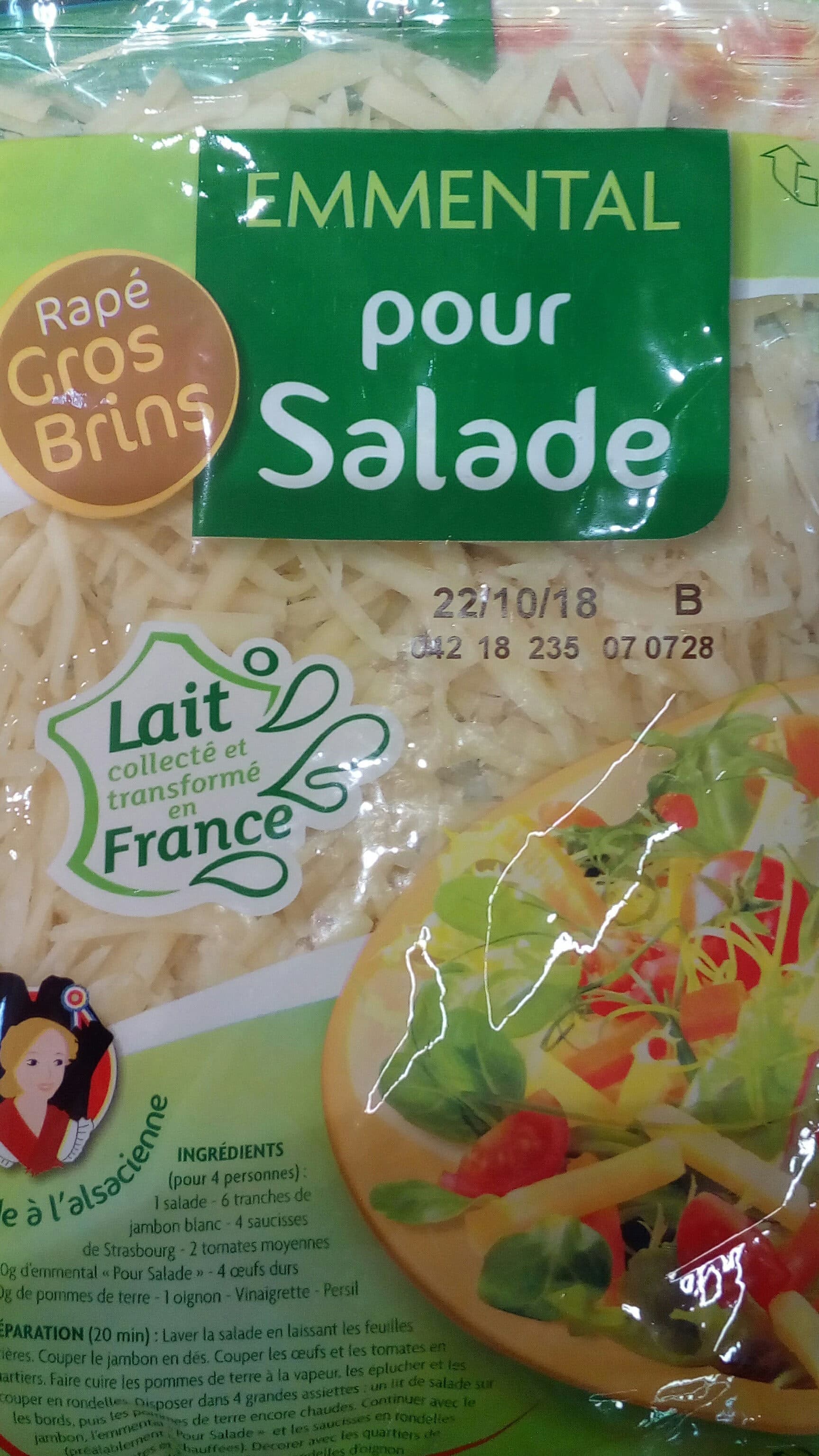 Siffert Siffert emmental francais coupe salade packshot