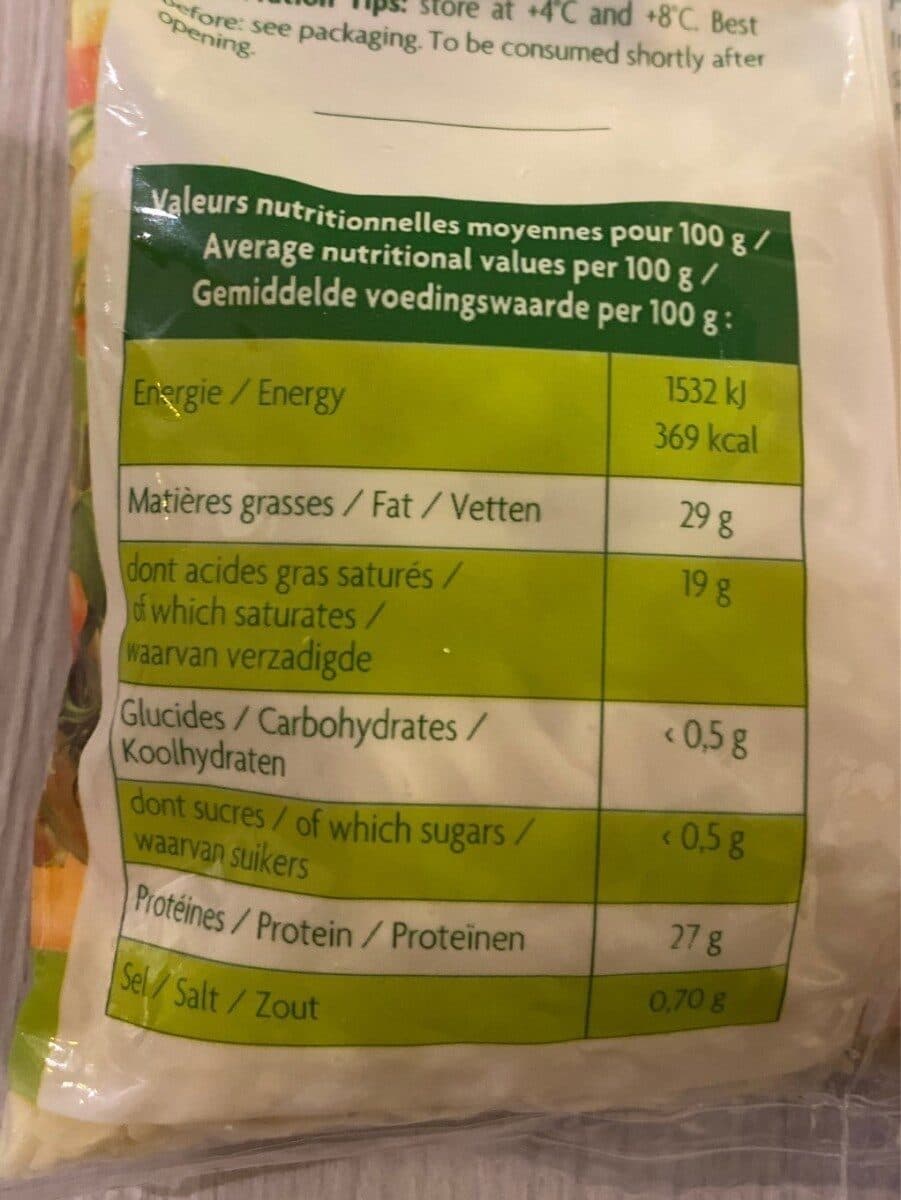 Siffert Siffert emmental francais coupe salade packshot
