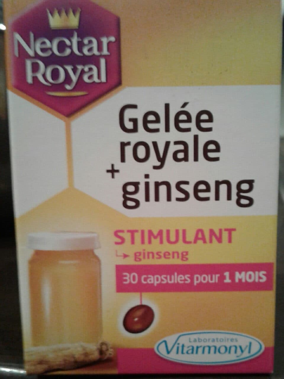 Nectar Royal Gelée Royale + Ginseng 30 Capsules packshot