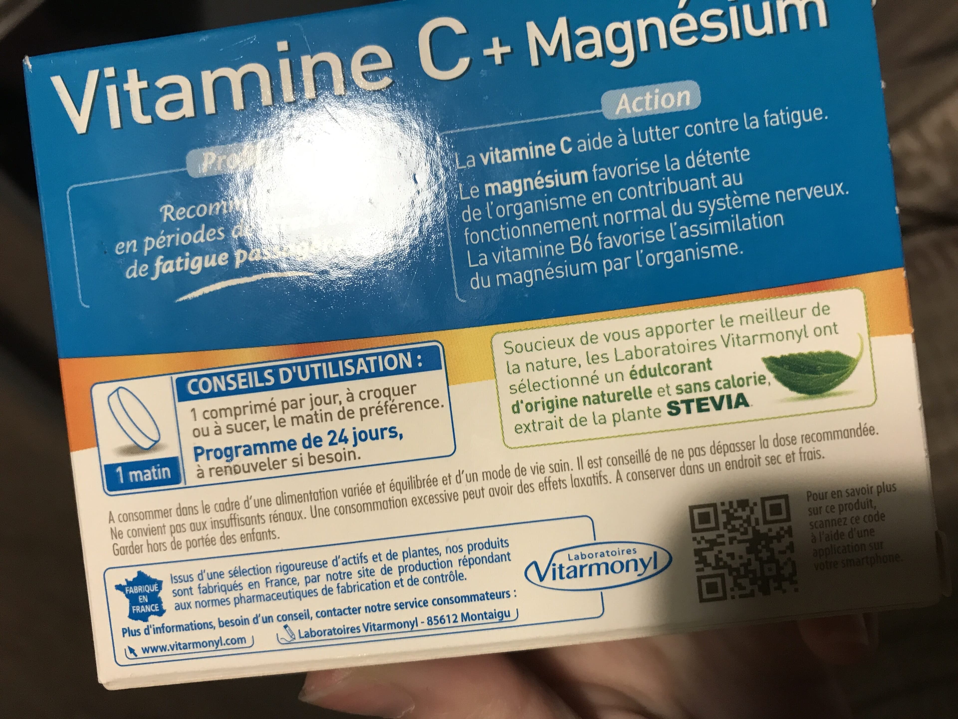 Laboratoires Vitarmonyl Vit C+magnesium Vitarmonyl packshot