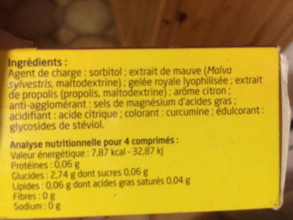 Laboratoires vitarmonyl Gelée royale + propolis packshot