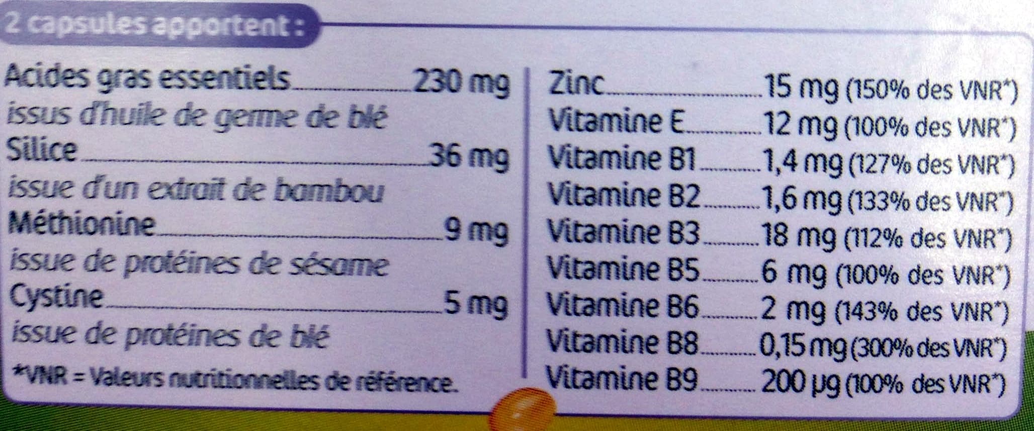 Laboratoires Vitarmonyl Cheveux et ongles forts packshot