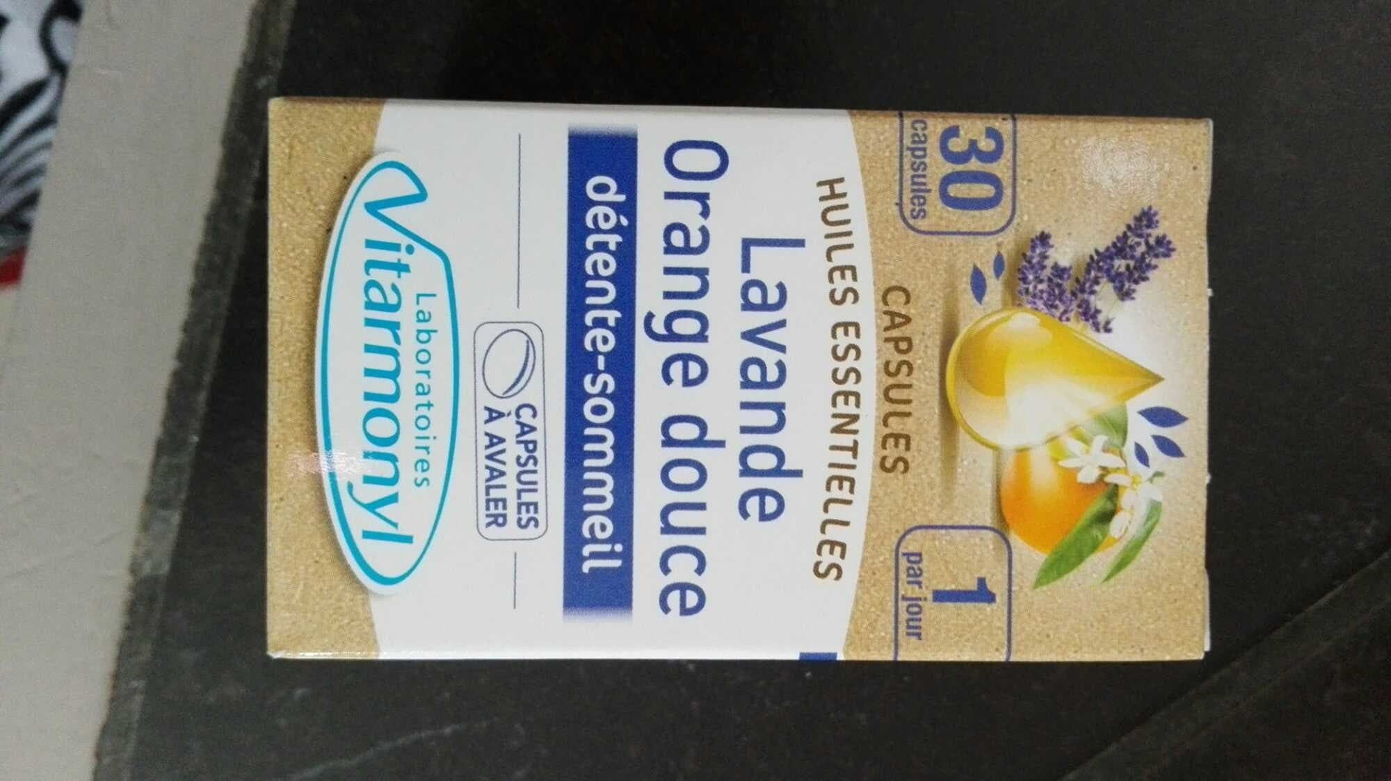 Laboratoires vitarmonyl Capsules huiles essentielles Lavande Orange douce packshot