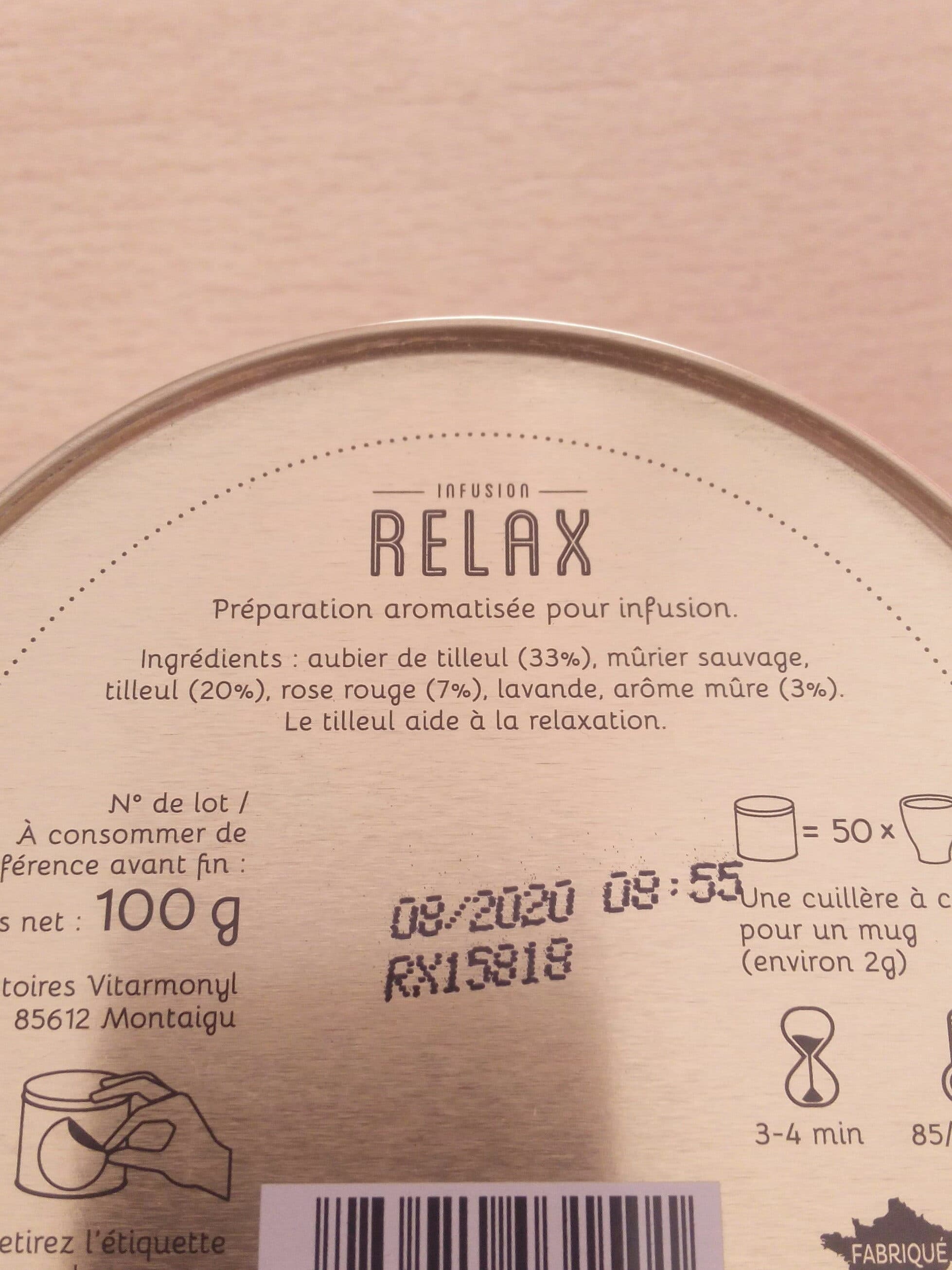 Infuz Infusion relax packshot