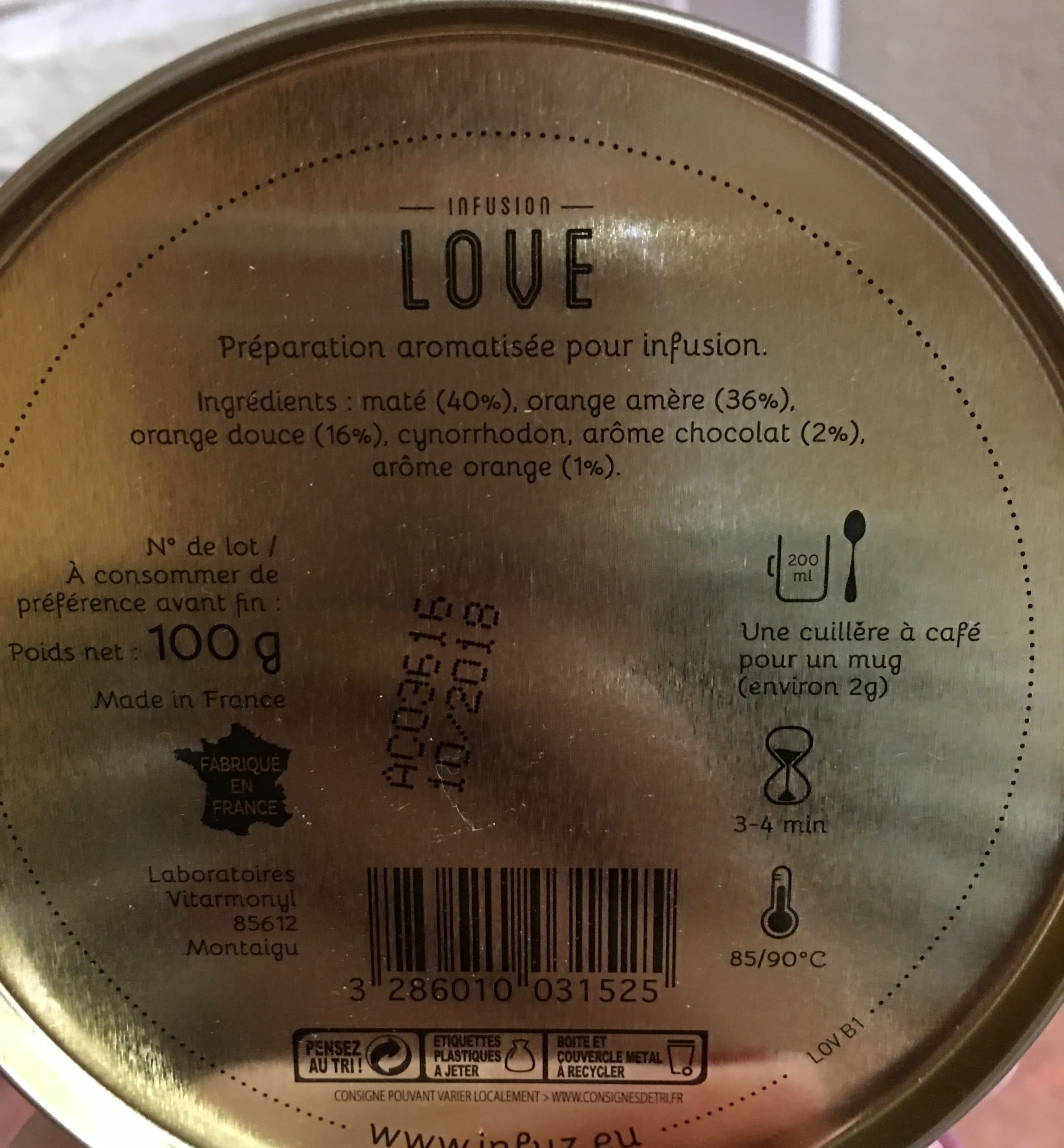 Infuz Infusion Love packshot