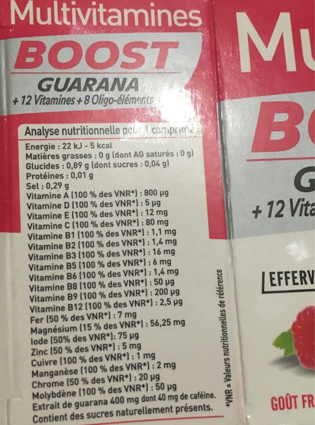 Laboratoires Vitarmonyl Multivitamines BOOST packshot